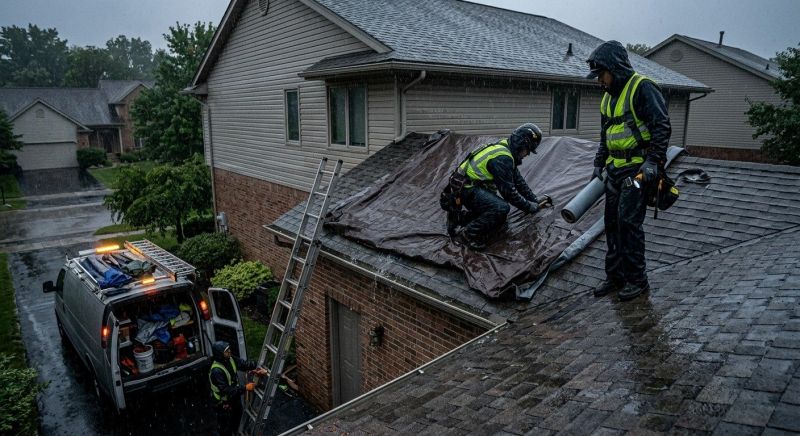 Emergency Roof Protection Service